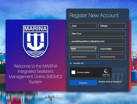 Creating Your Marina Integrated Seafarers Management Online .